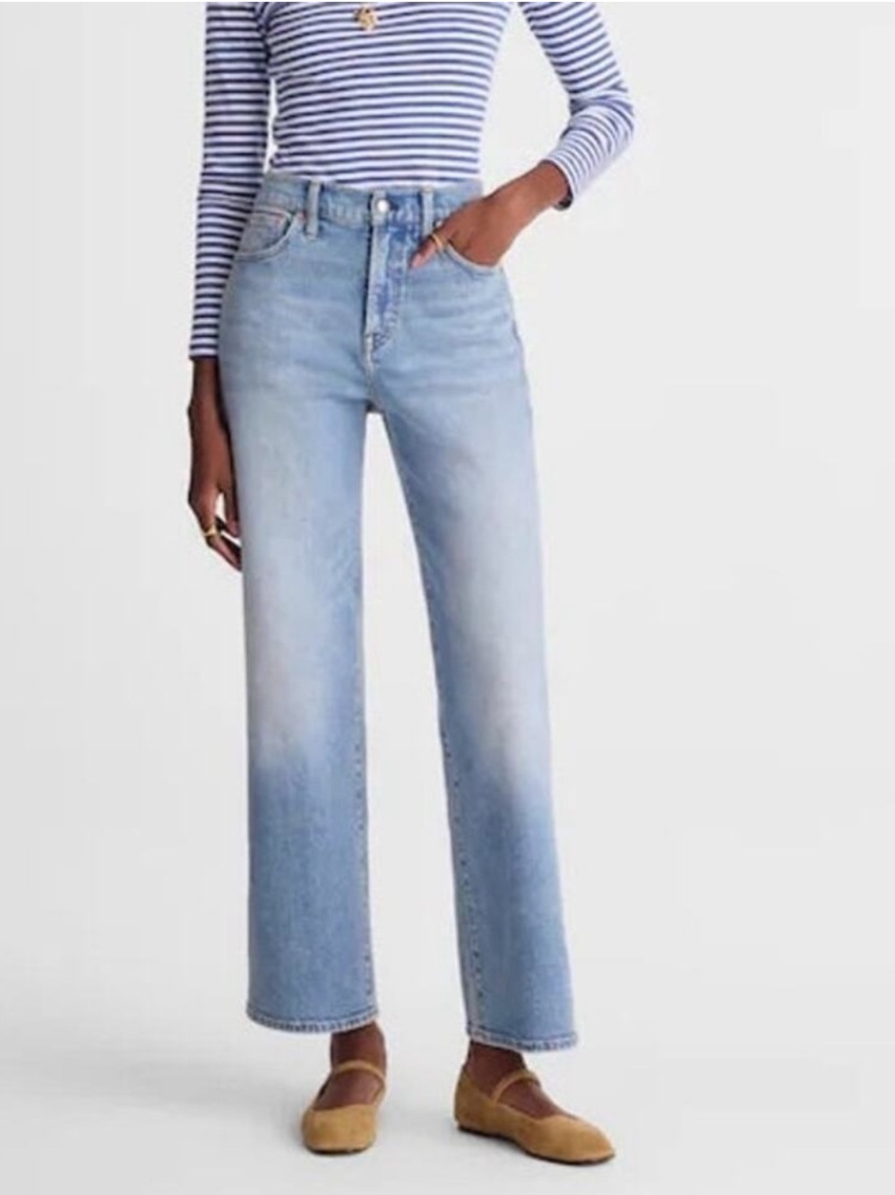 Madewell The Perfect Vintage Wide Leg Crop Jean Size 26P